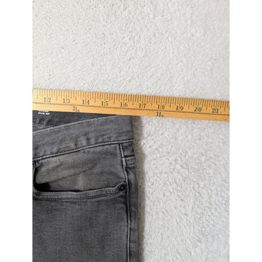 Banana Republic Jeans Mens 32/34 Gray/Black Legacy‎ Slim Fit Stretch